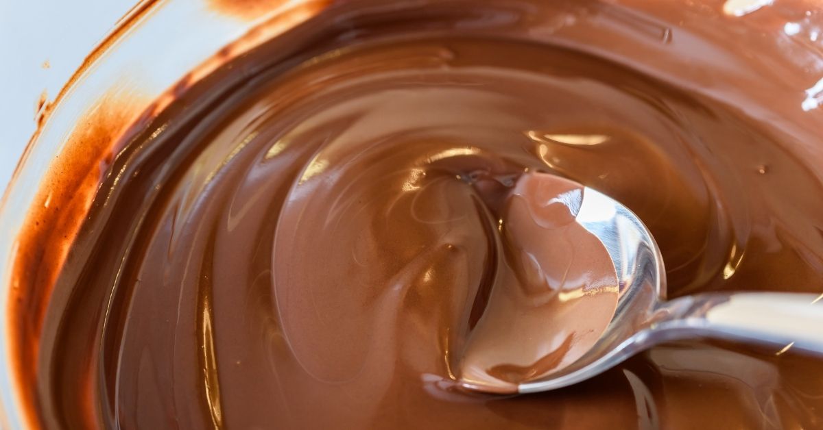 melting chocolate on stove for cooking